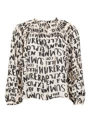 Costamani black letters Blouse