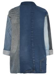 Cero Denim Jakke - Patchwork