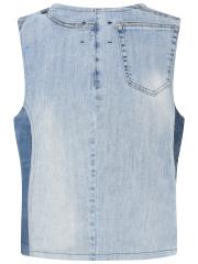 Cero Denim Vest - Patchwork