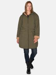 Etage parka med teddy - Army