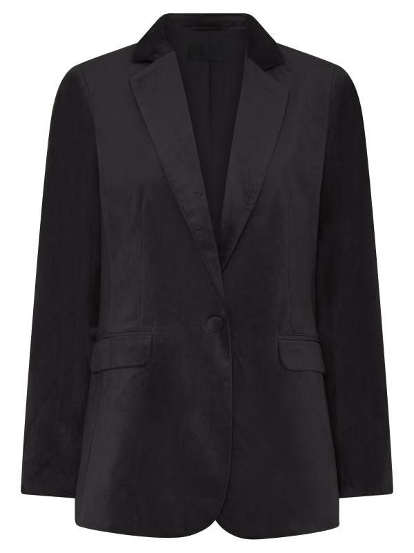 Cero Blazer - Anna Velour - Sort